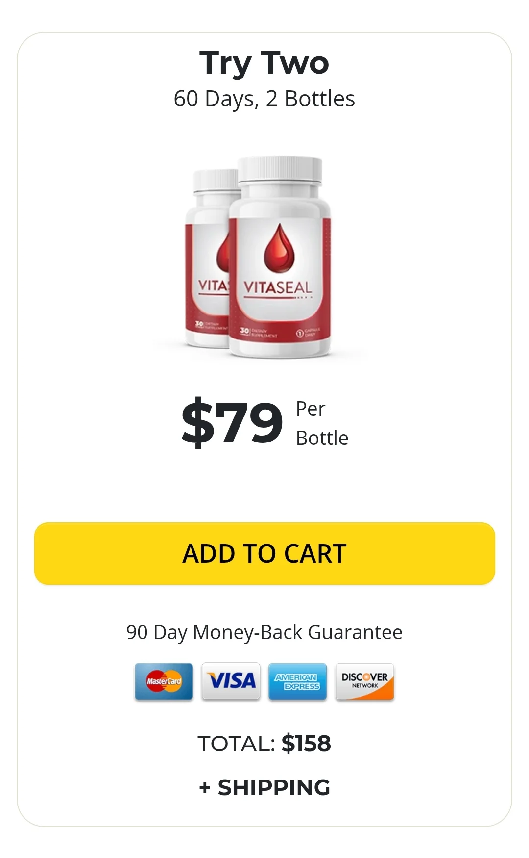 VitaSeal™ 2 bottles pricing